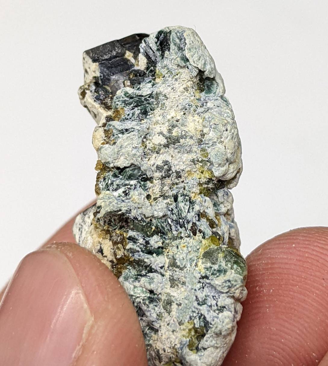 ARSAA GEMS AND MINERALSAndradite garnet crystal on matrix on albite with green epidote from Pakistan, 11.9 grams - Premium  from ARSAA GEMS AND MINERALS - Just $35.00! Shop now at ARSAA GEMS AND MINERALS