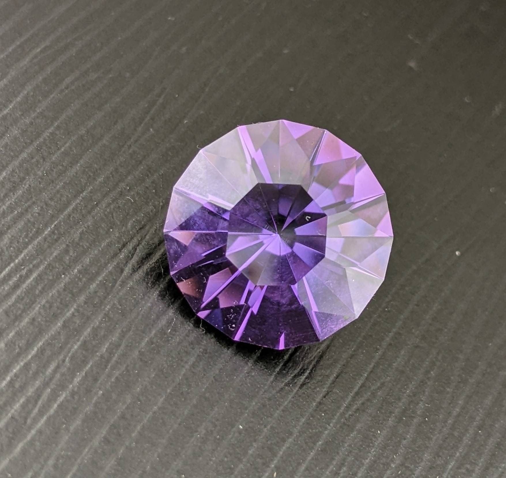 ARSAA GEMS AND MINERALSNatural deep purple color eye clean clarity round cut shape faceted amethyst gem, 11 carats - Premium  from ARSAA GEMS AND MINERALS - Just $15.00! Shop now at ARSAA GEMS AND MINERALS