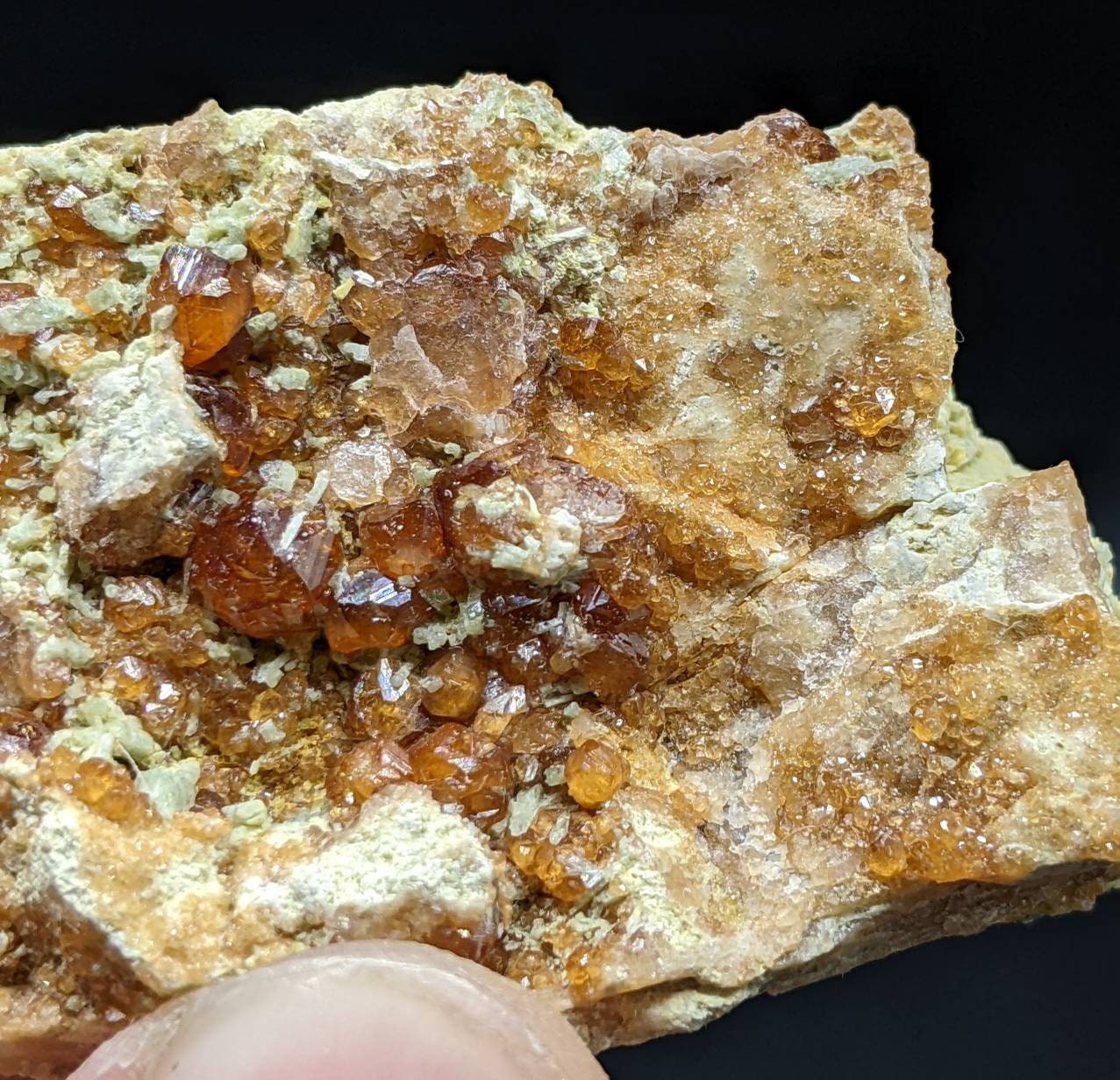 ARSAA GEMS AND MINERALSNatural fine quality beautiful 41 grams hessonite garnet on matrix with diopside crystals specimen - Premium  from ARSAA GEMS AND MINERALS - Just $40.00! Shop now at ARSAA GEMS AND MINERALS