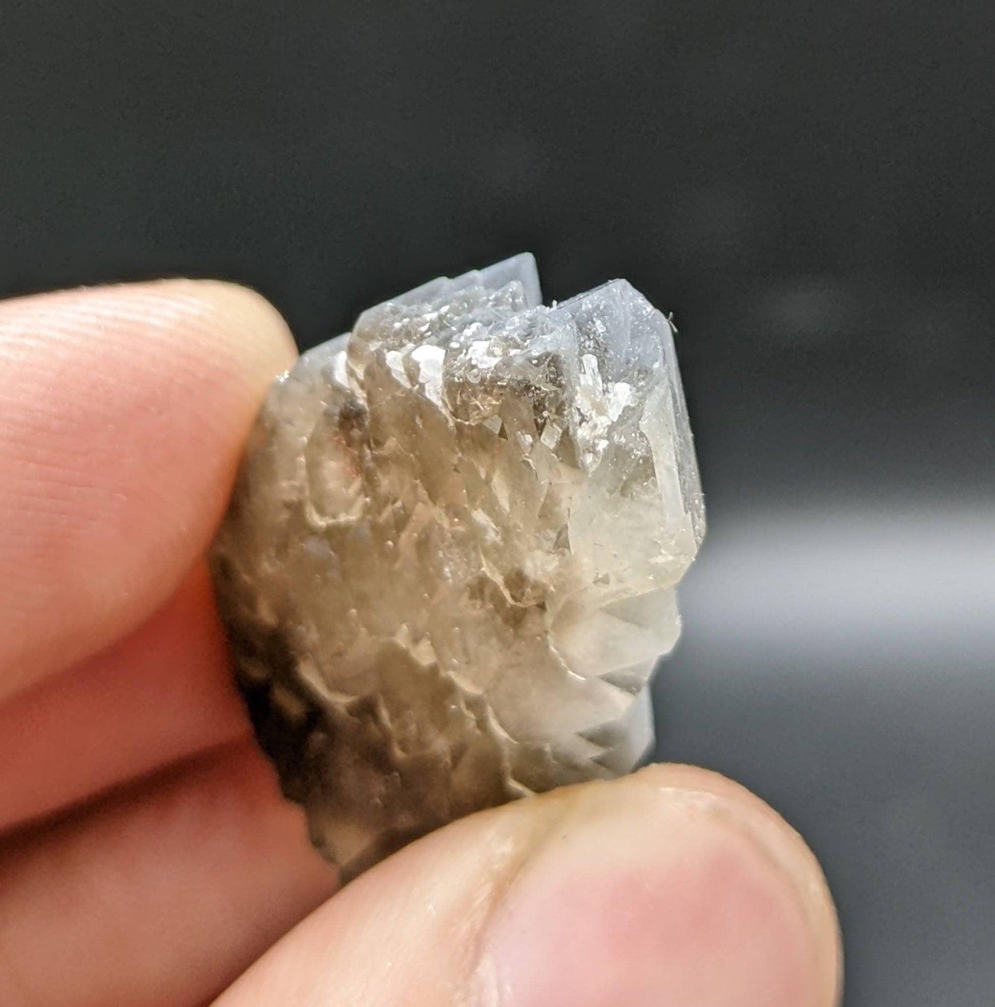 ARSAA GEMS AND MINERALSRare blue indicolite quartz crystal with step formation structure from Afghanistan, 10.9 grams - Premium  from ARSAA GEMS AND MINERALS - Just $40.00! Shop now at ARSAA GEMS AND MINERALS