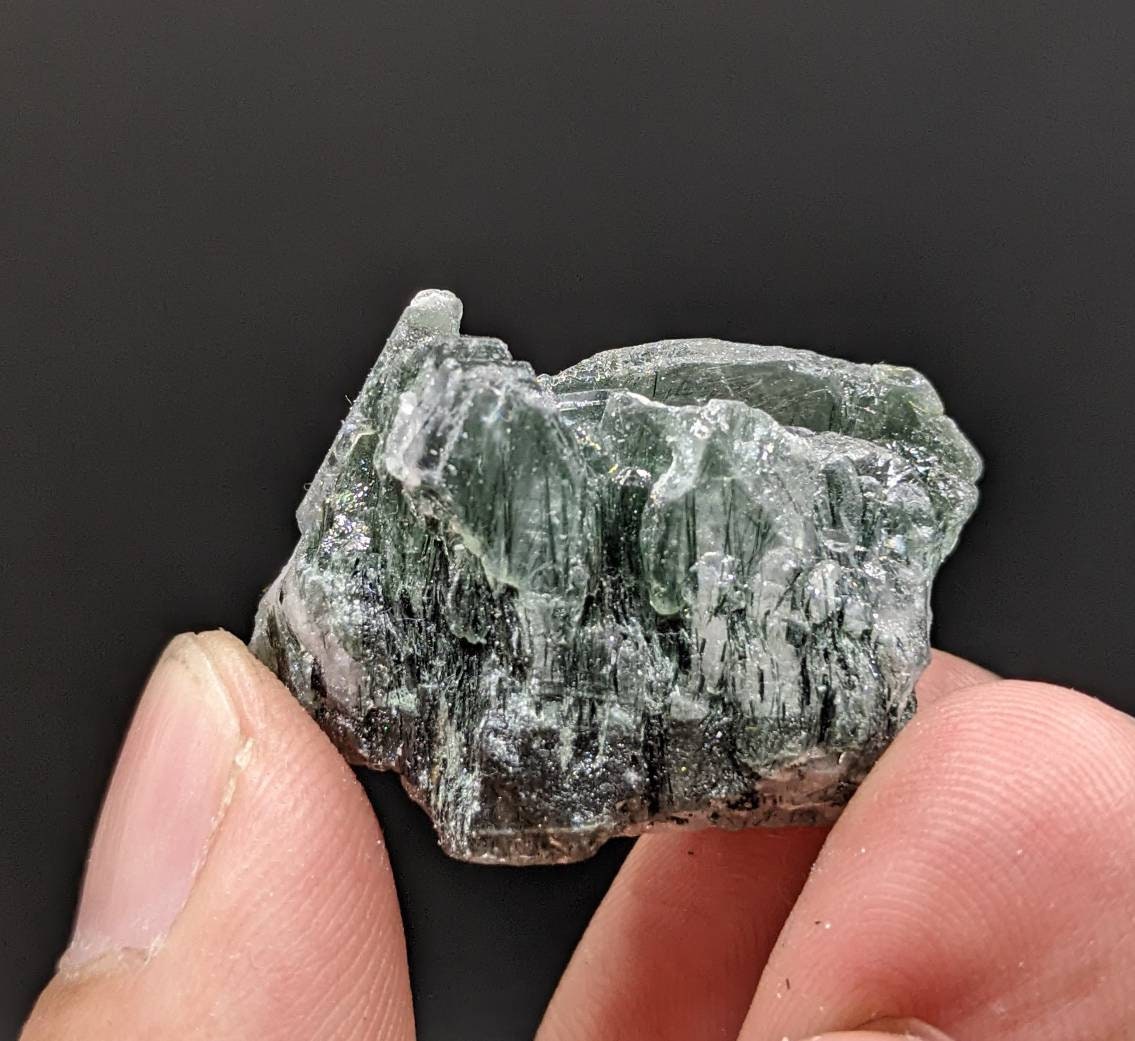 ARSAA GEMS AND MINERALSapatite cluster on matrix with green basolite inclusion from KP Pakistan, 16.2 gram - Premium  from ARSAA GEMS AND MINERALS - Just $25.00! Shop now at ARSAA GEMS AND MINERALS