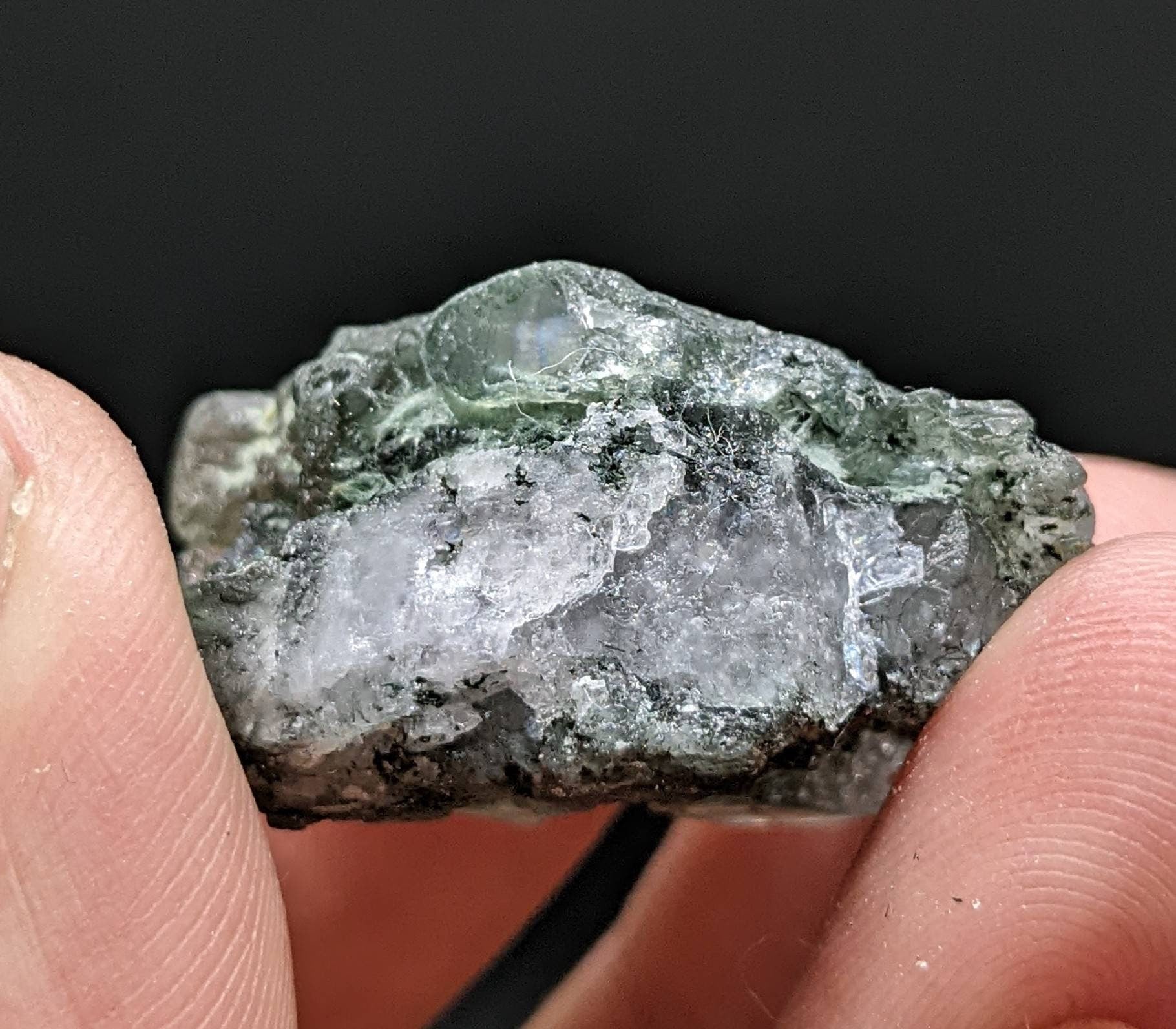 ARSAA GEMS AND MINERALSapatite cluster on matrix with green basolite inclusion from KP Pakistan, 16.2 gram - Premium  from ARSAA GEMS AND MINERALS - Just $25.00! Shop now at ARSAA GEMS AND MINERALS