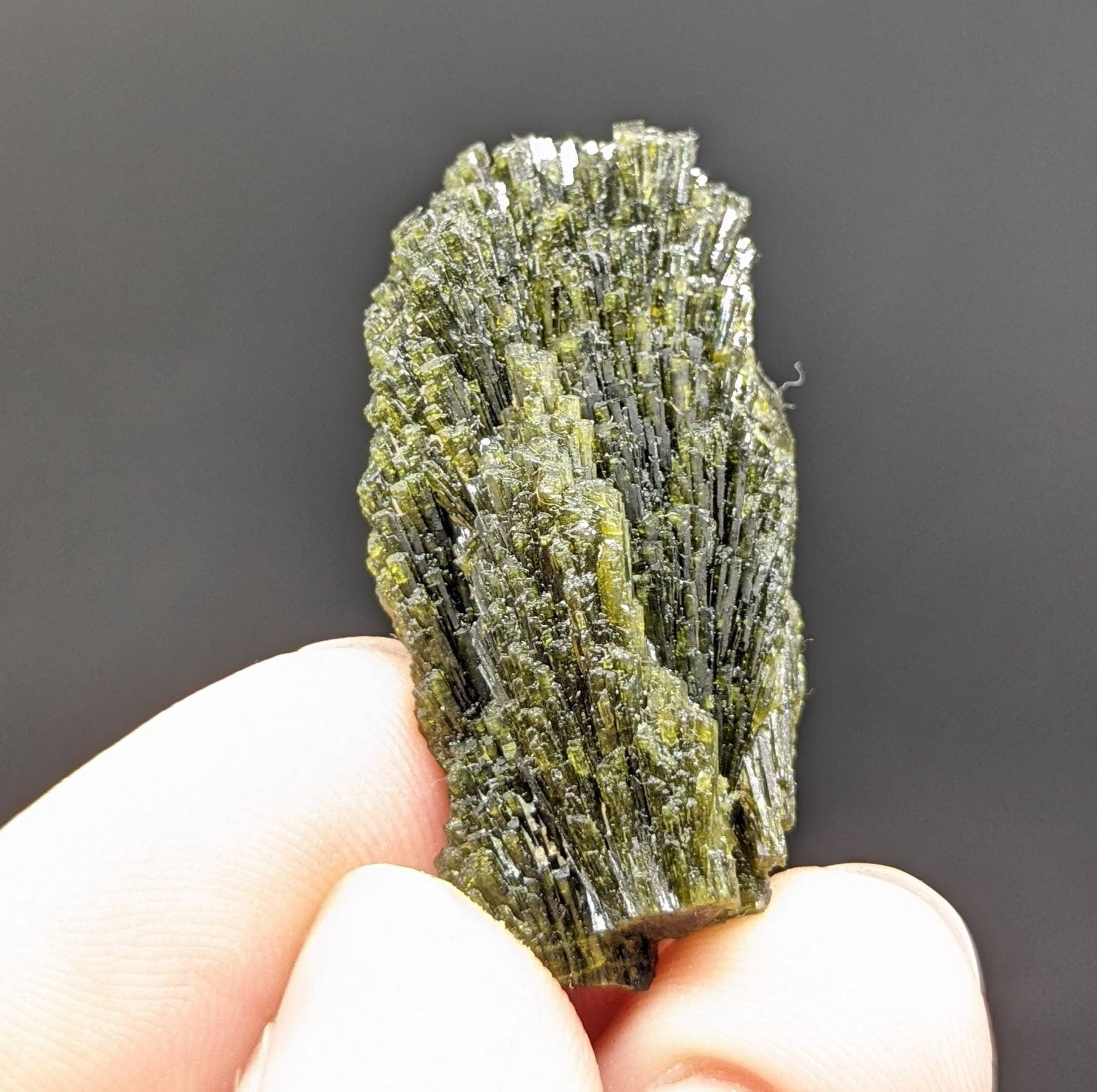 ARSAA GEMS AND MINERALSNatural green spray epidote crystal from Balochistan Pakistan, weight 14.1 grams - Premium  from ARSAA GEMS AND MINERALS - Just $25.00! Shop now at ARSAA GEMS AND MINERALS