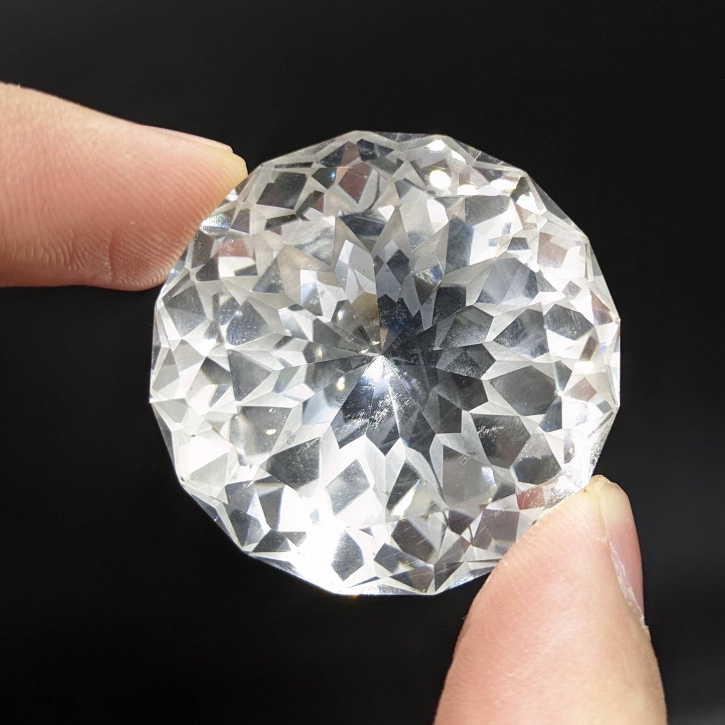 ARSAA GEMS AND MINERALSQuartz faceted gem, eye clean clarity and round cut shape, 197 carats - Premium  from ARSAA GEMS AND MINERALS - Just $180.00! Shop now at ARSAA GEMS AND MINERALS