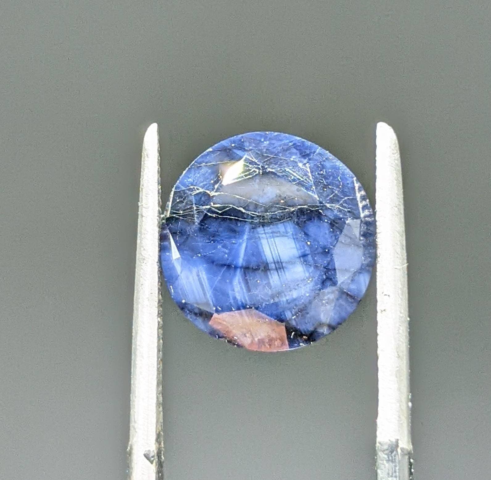 ARSAA GEMS AND MINERALSDark blue Sapphire faceted round cut shape from Badakhshan Afghanistan, 4.5 carats - Premium  from ARSAA GEMS AND MINERALS - Just $35.00! Shop now at ARSAA GEMS AND MINERALS