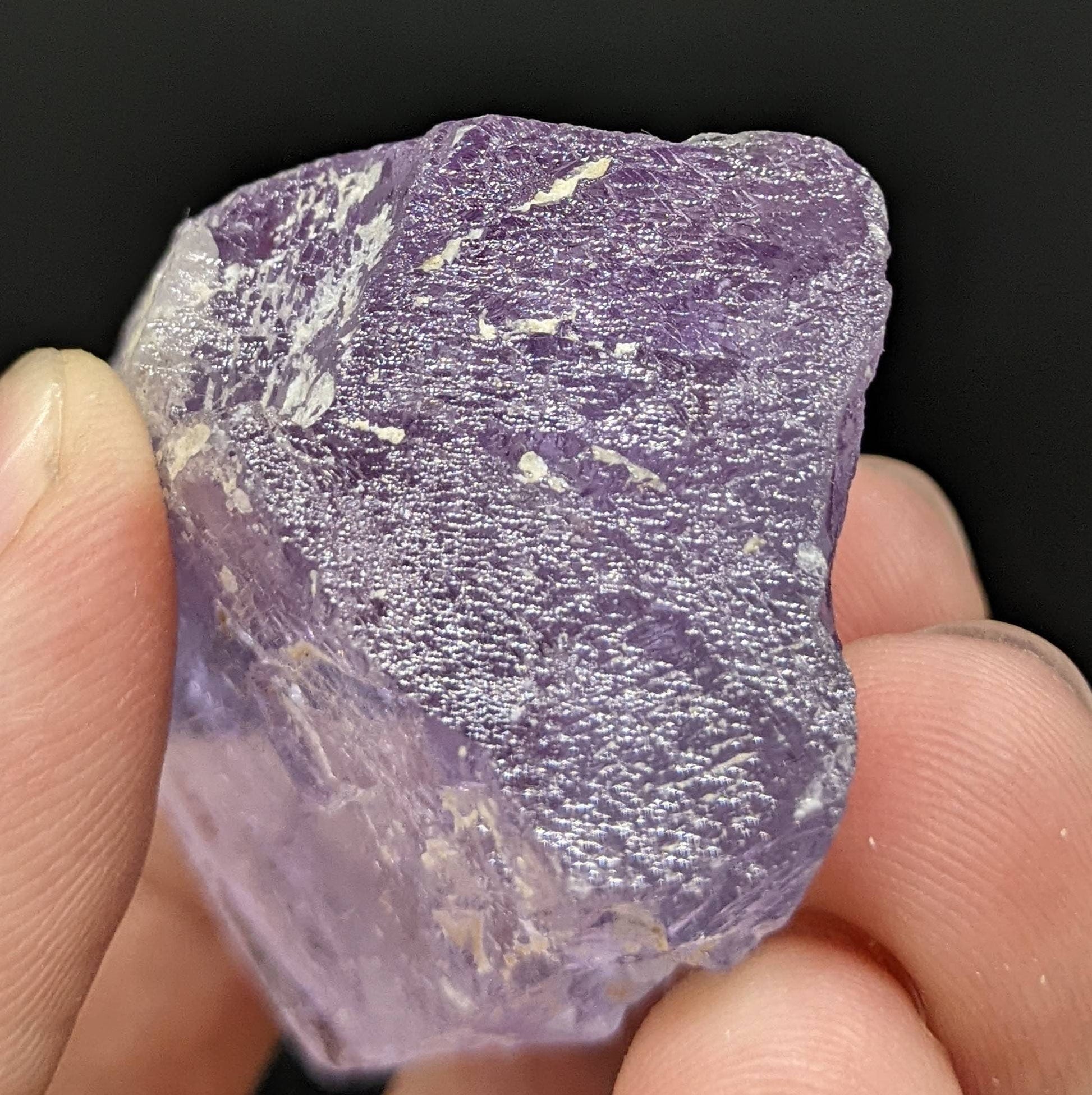 ARSAA GEMS AND MINERALSKunzite crystal with etched formation, purple color and Lustrous quality from Afghanistan, 58.1 grams - Premium  from ARSAA GEMS AND MINERALS - Just $115.00! Shop now at ARSAA GEMS AND MINERALS