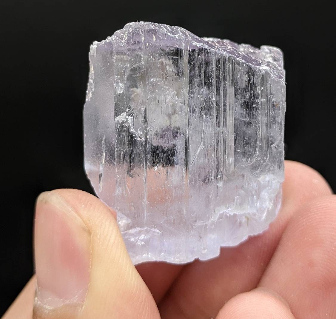 ARSAA GEMS AND MINERALSKunzite crystal with etched formation, purple color and Lustrous quality from Afghanistan, 34.5 grams - Premium  from ARSAA GEMS AND MINERALS - Just $68.00! Shop now at ARSAA GEMS AND MINERALS