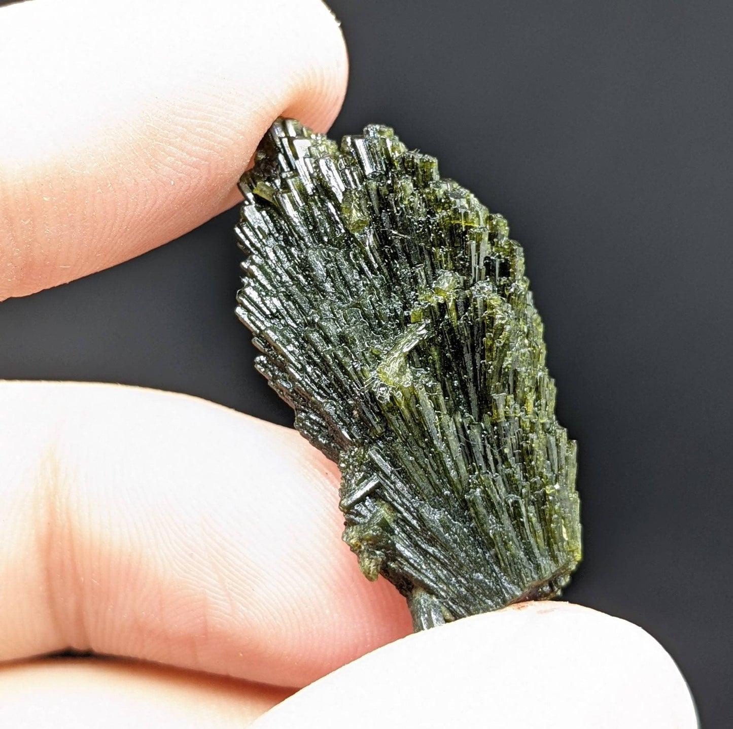 ARSAA GEMS AND MINERALSNatural green spray epidote crystal from Balochistan Pakistan, weight 7 grams - Premium  from ARSAA GEMS AND MINERALS - Just $20.00! Shop now at ARSAA GEMS AND MINERALS