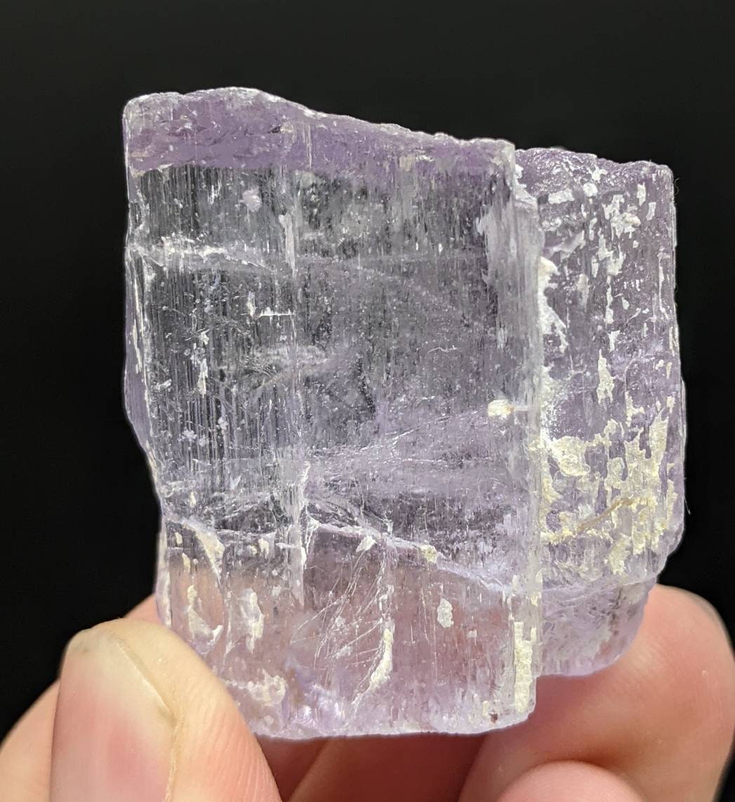 ARSAA GEMS AND MINERALSKunzite crystal with etched formation, purple color and Lustrous quality from Afghanistan, 58.1 grams - Premium  from ARSAA GEMS AND MINERALS - Just $115.00! Shop now at ARSAA GEMS AND MINERALS