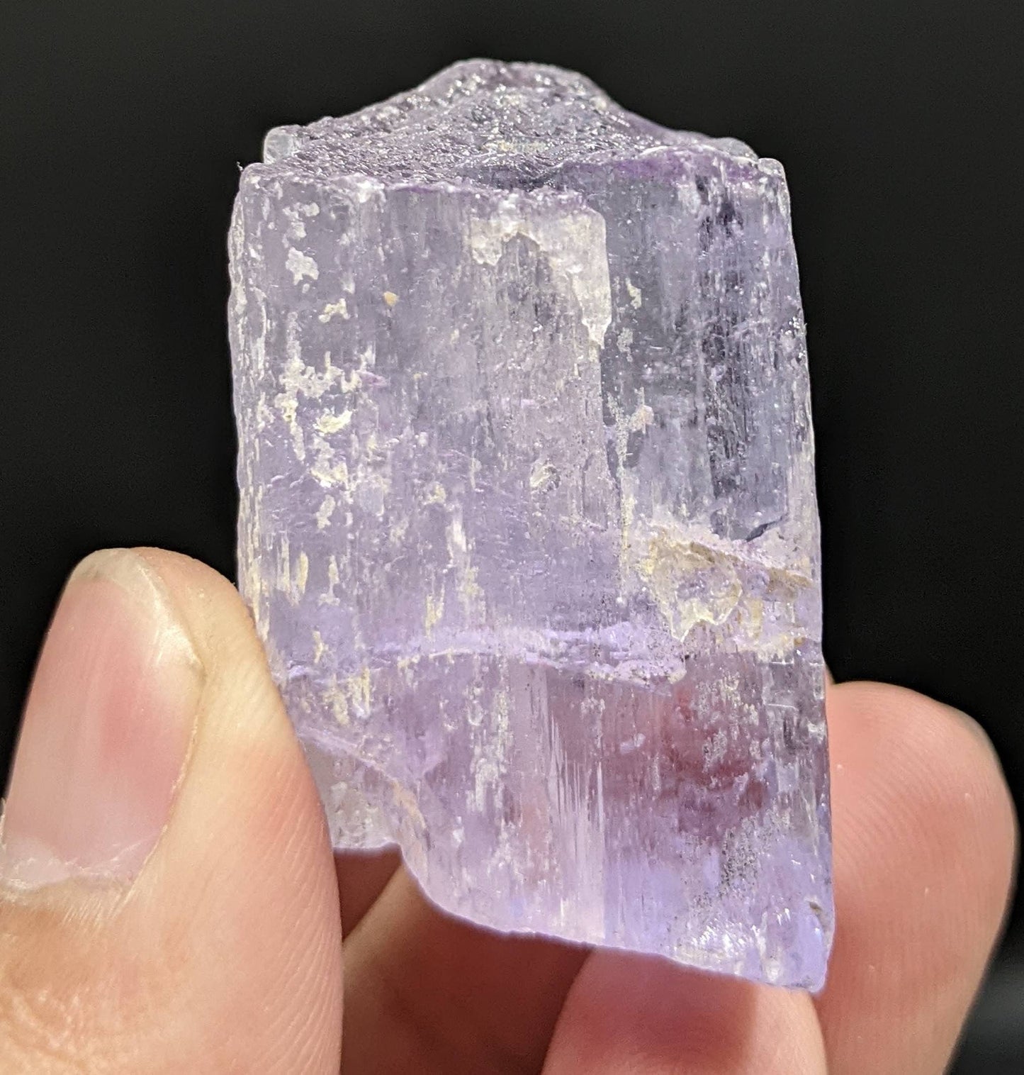 ARSAA GEMS AND MINERALSKunzite crystal with etched formation, purple color and Lustrous quality from Afghanistan, 58.1 grams - Premium  from ARSAA GEMS AND MINERALS - Just $115.00! Shop now at ARSAA GEMS AND MINERALS