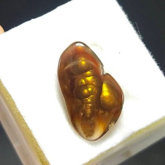 ARSAA GEMS AND MINERALSNatural top quality beautiful 7 carat rare natural high grade Fire agate polished Cabochon - Premium  from ARSAA GEMS AND MINERALS - Just $20.00! Shop now at ARSAA GEMS AND MINERALS