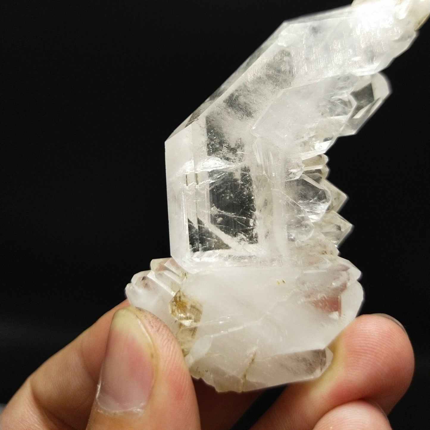 ARSAA GEMS AND MINERALSNatural clear faden quartz crystal with bended structure formation from Baluchistan Pakistan, 50 grams - Premium  from ARSAA GEMS AND MINERALS - Just $45.00! Shop now at ARSAA GEMS AND MINERALS