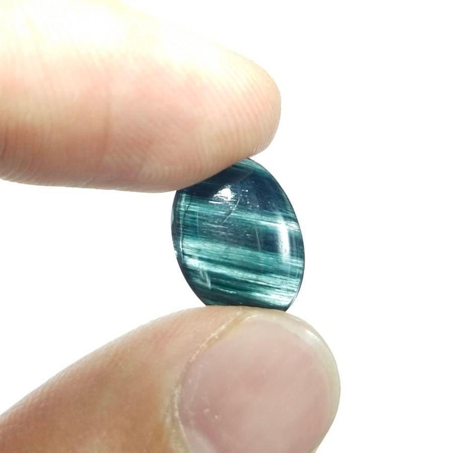 ARSAA GEMS AND MINERALSRare Riebeckite mangano included quartz cabochon from Pakistan, 5 carats - Premium  from ARSAA GEMS AND MINERALS - Just $15.00! Shop now at ARSAA GEMS AND MINERALS