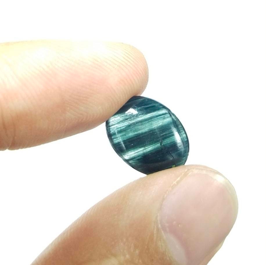 ARSAA GEMS AND MINERALSRare Riebeckite mangano included quartz cabochon from Pakistan, 5 carats - Premium  from ARSAA GEMS AND MINERALS - Just $15.00! Shop now at ARSAA GEMS AND MINERALS