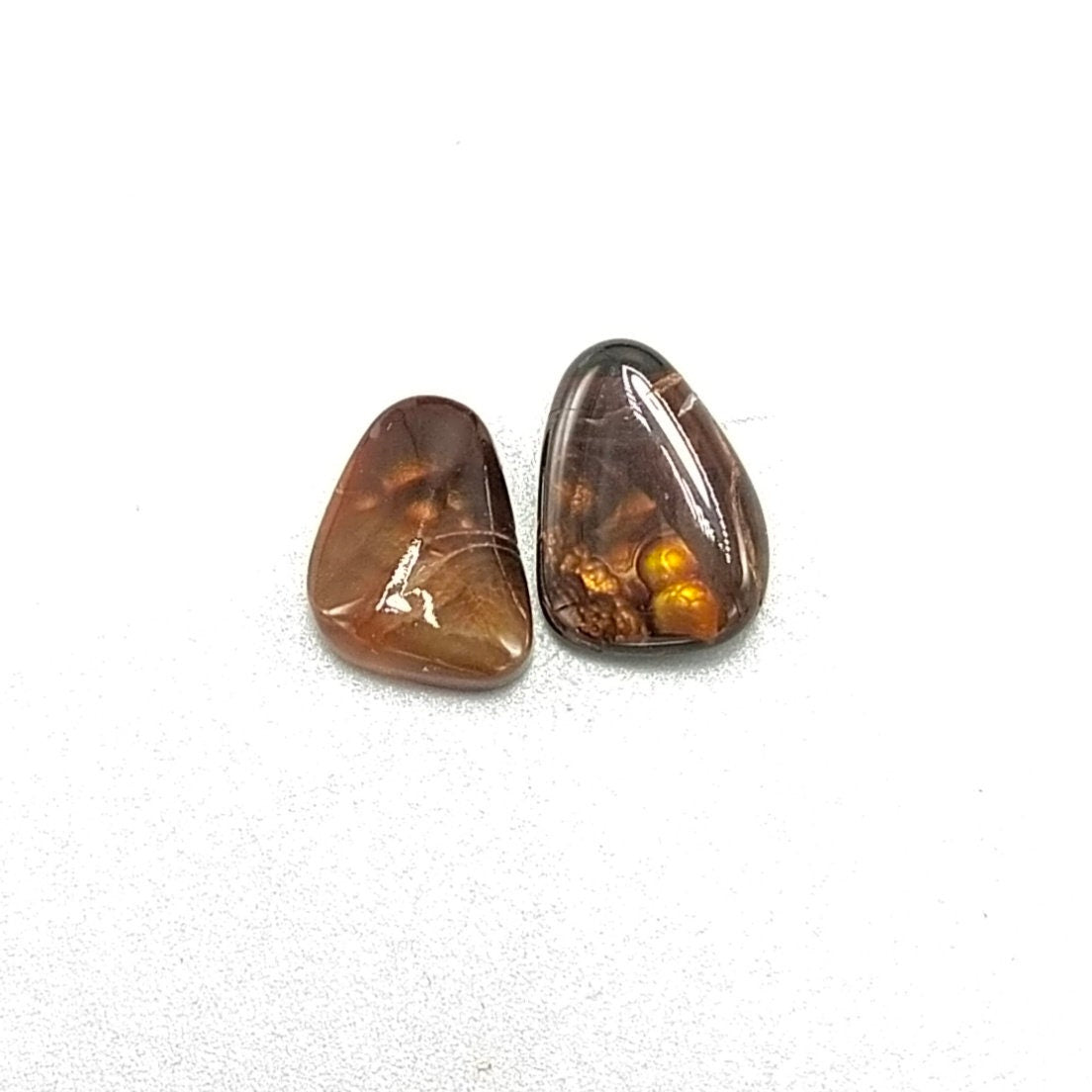 ARSAA GEMS AND MINERALSNatural and beautiful 8 carats two high grade Fire agate polished Cabochon - Premium  from ARSAA GEMS AND MINERALS - Just $20.00! Shop now at ARSAA GEMS AND MINERALS