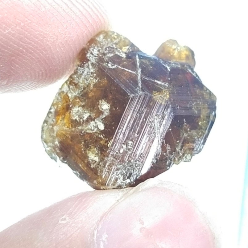 ARSAA GEMS AND MINERALSNatural aesthetic Beautiful 6.7 grams terminated hessonite garnet crystal - Premium  from ARSAA GEMS AND MINERALS - Just $25.00! Shop now at ARSAA GEMS AND MINERALS