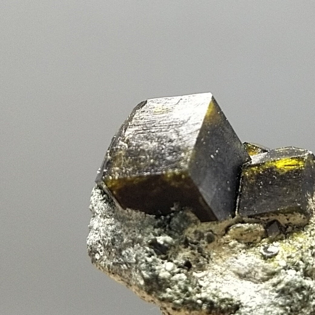 ARSAA GEMS AND MINERALSPerfectly cubic Andradite garnet crystal on matrix on albite with green epidote from Pakistan, 10.5 grams - Premium  from ARSAA GEMS AND MINERALS - Just $45.00! Shop now at ARSAA GEMS AND MINERALS