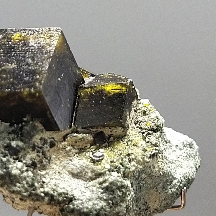 ARSAA GEMS AND MINERALSPerfectly cubic Andradite garnet crystal on matrix on albite with green epidote from Pakistan, 10.5 grams - Premium  from ARSAA GEMS AND MINERALS - Just $45.00! Shop now at ARSAA GEMS AND MINERALS