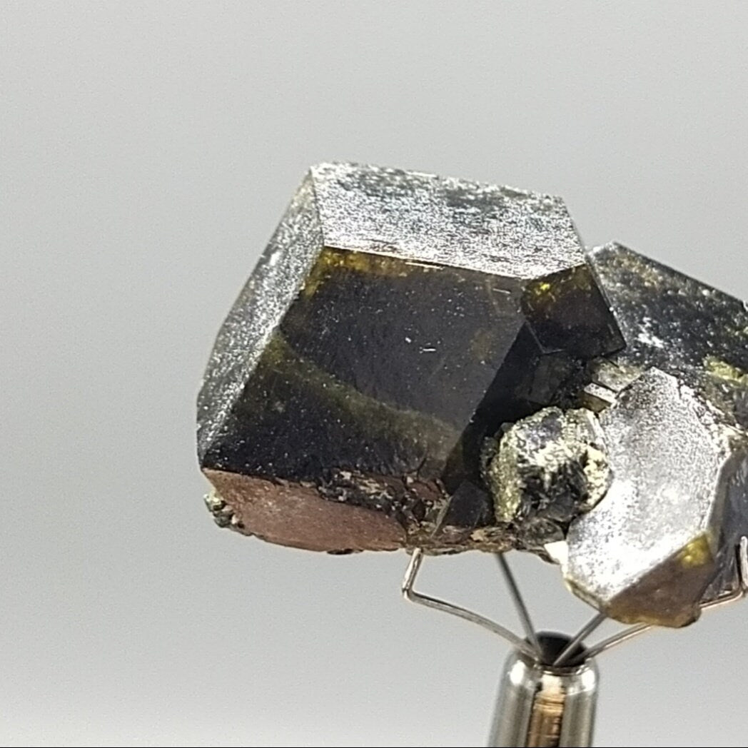 ARSAA GEMS AND MINERALSPerfectly cubic Andradite garnet crystal on matrix on albite with green epidote from Pakistan, 15.8 grams - Premium  from ARSAA GEMS AND MINERALS - Just $60.00! Shop now at ARSAA GEMS AND MINERALS