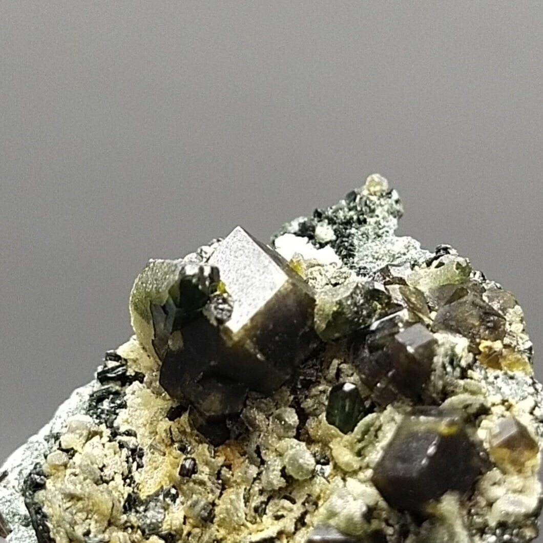 ARSAA GEMS AND MINERALSAndradite garnet crystal on matrix on albite with green epidote from Pakistan, 16.8 grams - Premium  from ARSAA GEMS AND MINERALS - Just $50.00! Shop now at ARSAA GEMS AND MINERALS