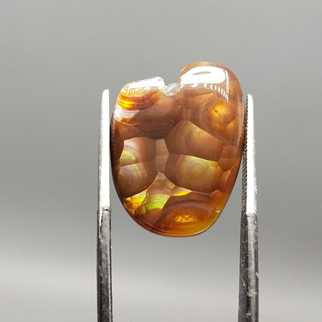 ARSAA GEMS AND MINERALSNatural top quality beautiful 9.5 carat rare natural high grade Fire agate polished Cabochon - Premium  from ARSAA GEMS AND MINERALS - Just $20.00! Shop now at ARSAA GEMS AND MINERALS