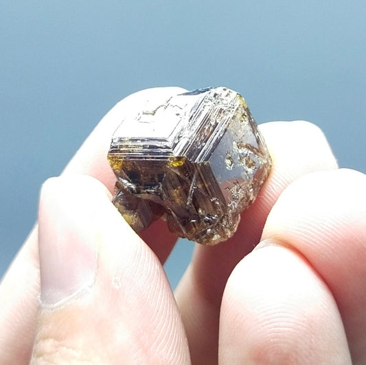 ARSAA GEMS AND MINERALSNatural aesthetic Beautiful 6.7 grams terminated hessonite garnet crystal - Premium  from ARSAA GEMS AND MINERALS - Just $25.00! Shop now at ARSAA GEMS AND MINERALS