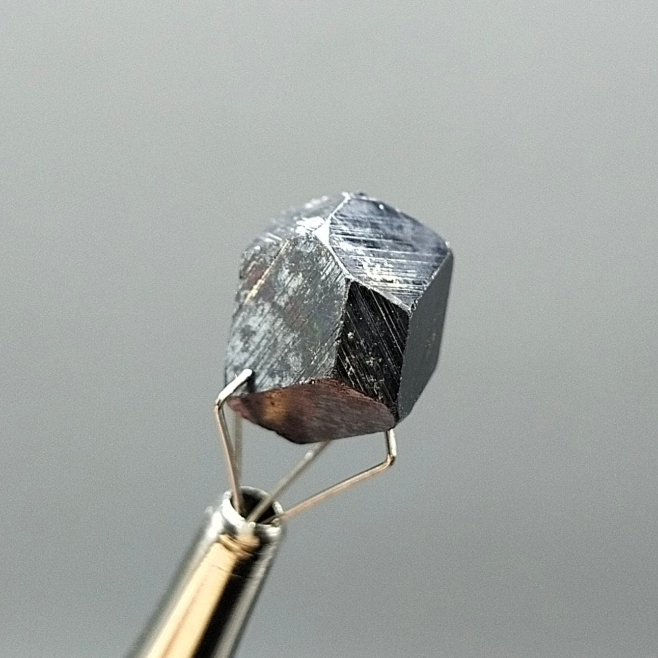ARSAA GEMS AND MINERALSBlack Magnetite crystal with octahedral structure and patterns on surface from Skardu Gilgit Baltistan Pakistan, 4.8 grams - Premium  from ARSAA GEMS AND MINERALS - Just $30.00! Shop now at ARSAA GEMS AND MINERALS