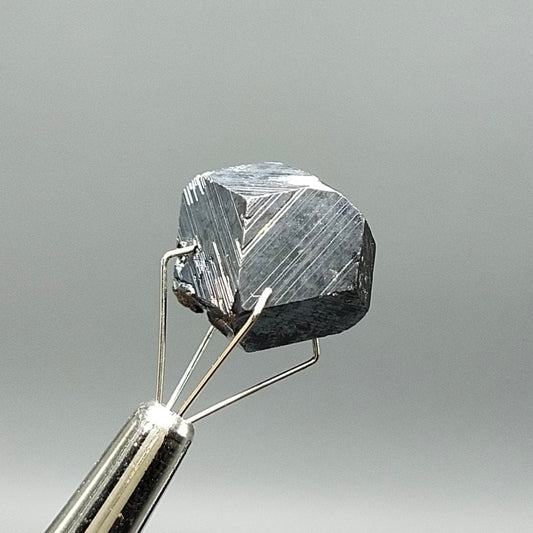 ARSAA GEMS AND MINERALSBlack Magnetite crystal with octahedral structure and patterns on surface from Skardu Gilgit Baltistan Pakistan, 4.8 grams - Premium  from ARSAA GEMS AND MINERALS - Just $30.00! Shop now at ARSAA GEMS AND MINERALS