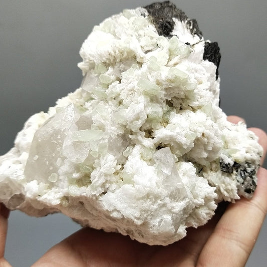 ARSAA GEMS AND MINERALSRare hydroxylherderite crystals on matrix with quartz and Albite from Skardu, Pakistan, 626 grams - Premium  from ARSAA GEMS AND MINERALS - Just $250.00! Shop now at ARSAA GEMS AND MINERALS