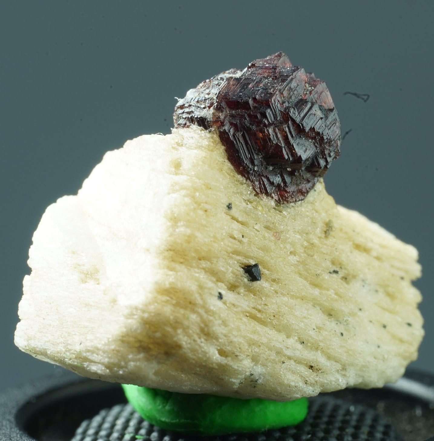 ARSAA GEMS AND MINERALSNatural small red etched spessartine garnet crystal on matrix with a nice patterns from Pakistan, 4.6 grams - Premium  from ARSAA GEMS AND MINERALS - Just $30.00! Shop now at ARSAA GEMS AND MINERALS